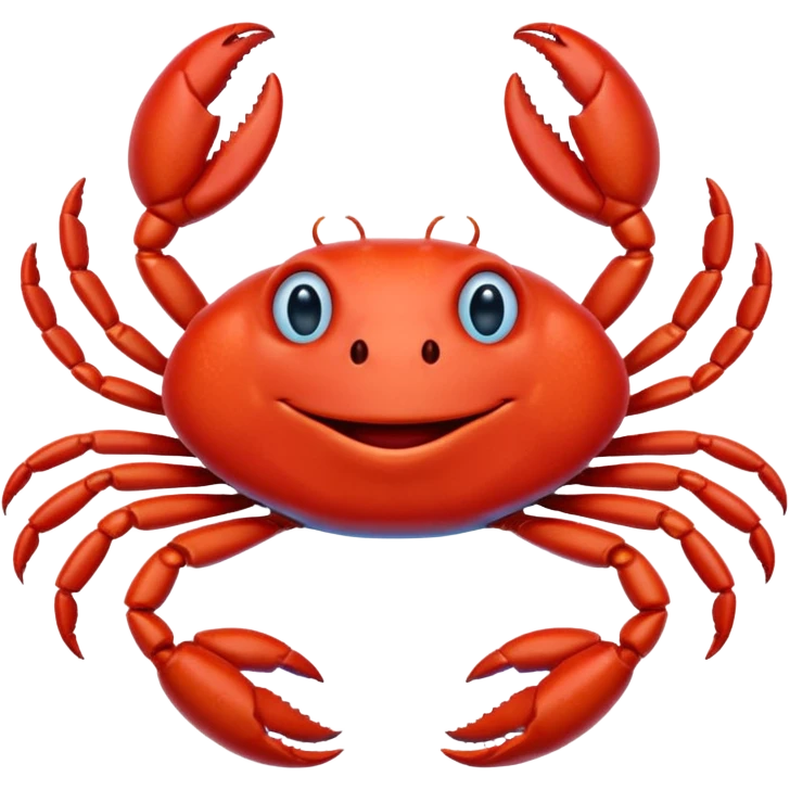 red crab and blue sprut are friends emoji