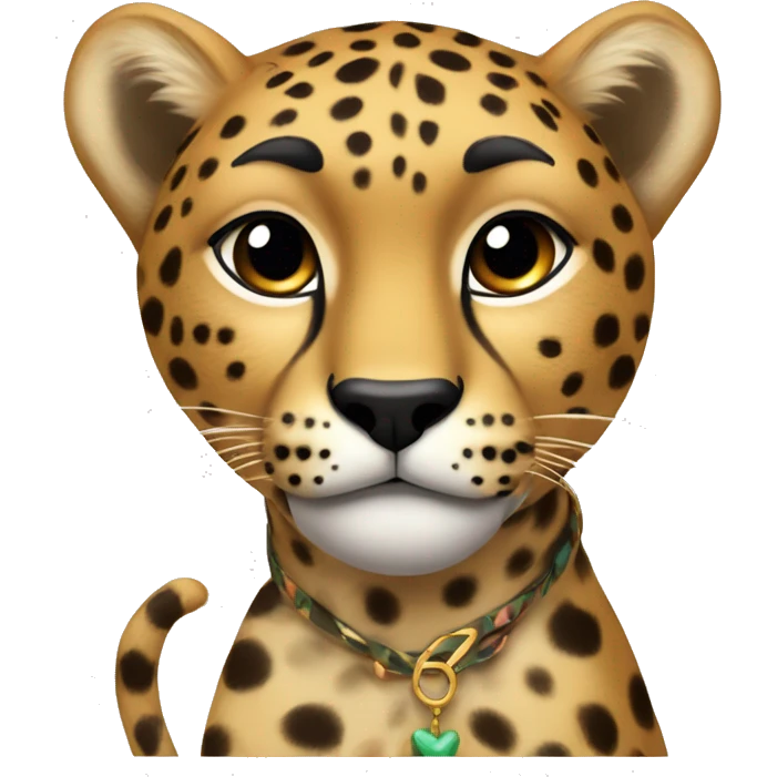 Cheetah bow￼ emoji