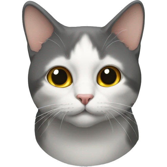 un chat avec un oeil obernoire emoji