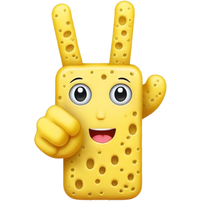 sponge middle finger emoji