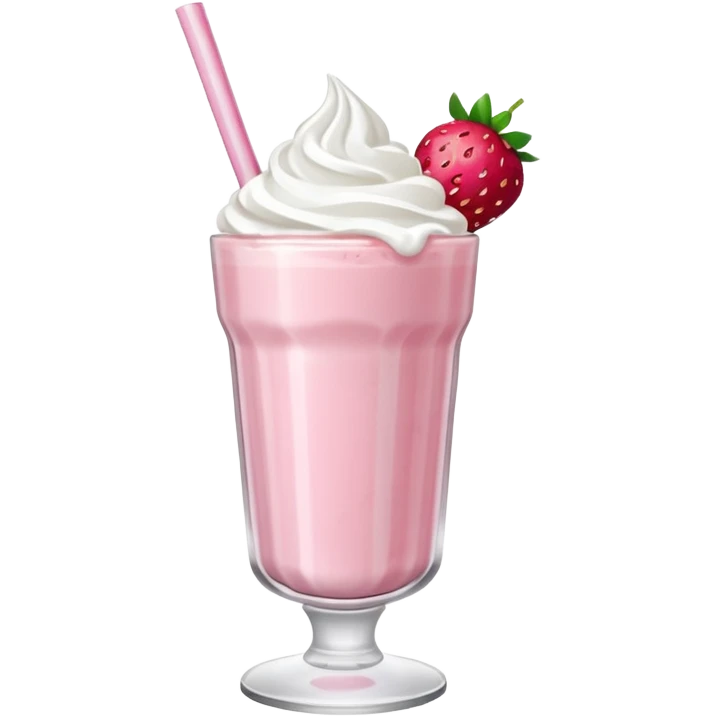 Strawberry milkshake emoji