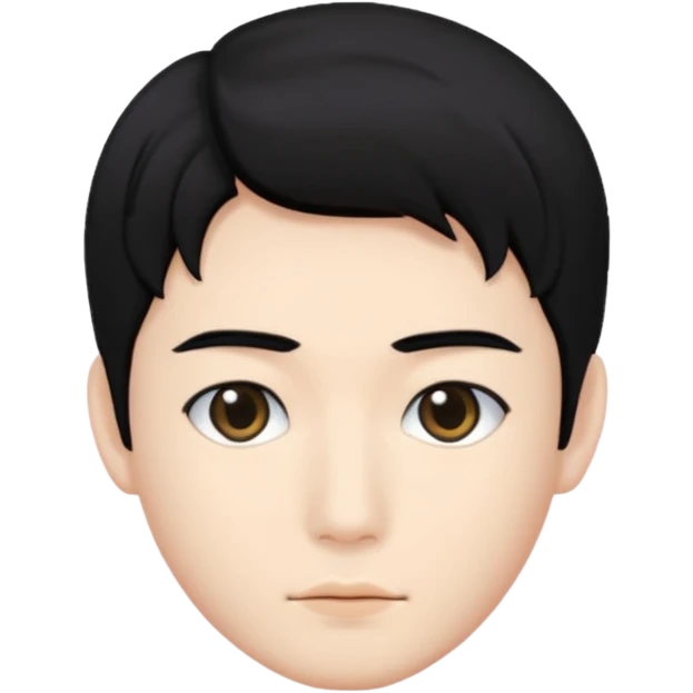 portrait of man, Kpop style emoji