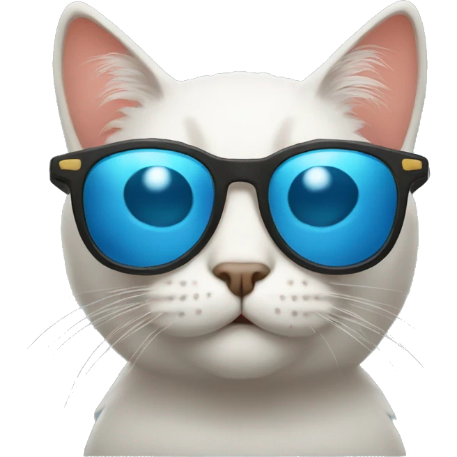 A cat with a sunglass emoji