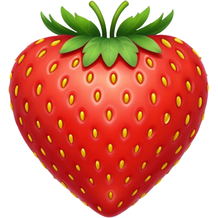 Strawberry-Heart shaped like a heart emoji