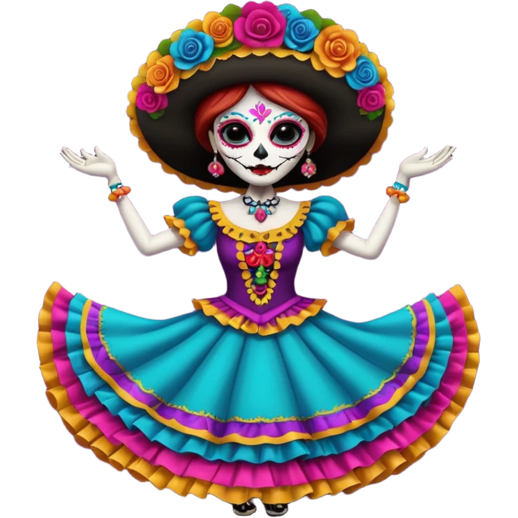 La catrina dancing  emoji