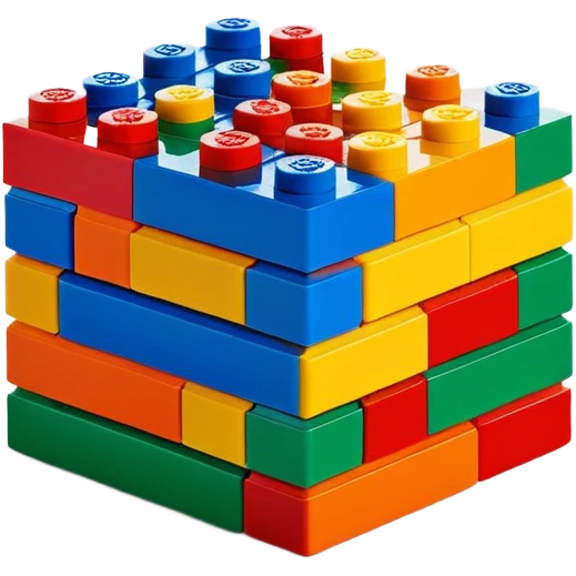 Lego bricks emoji