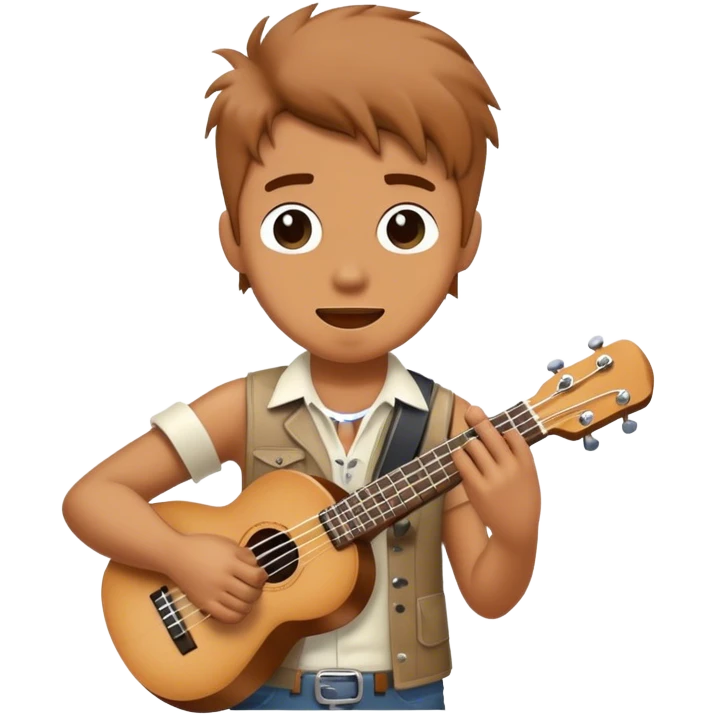ukulele rock and roll emoji