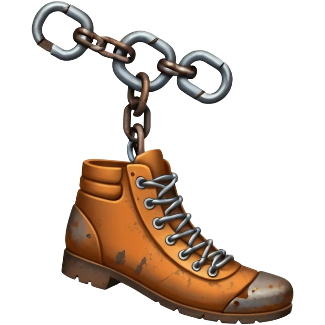 prisoner chain attached to the ankle emoji