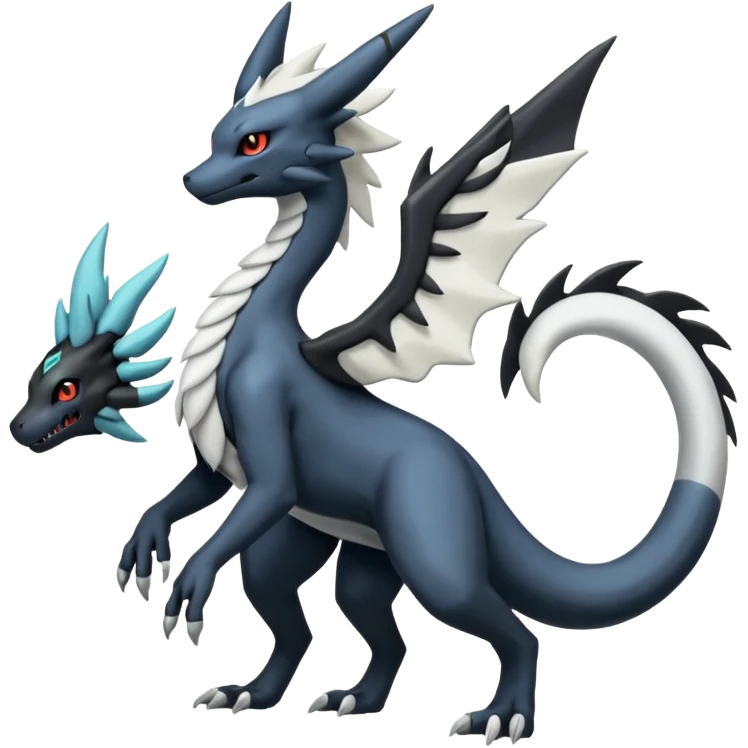 Salandit-Reshiram-Umbreon-Silvally-fusion (full body) emoji