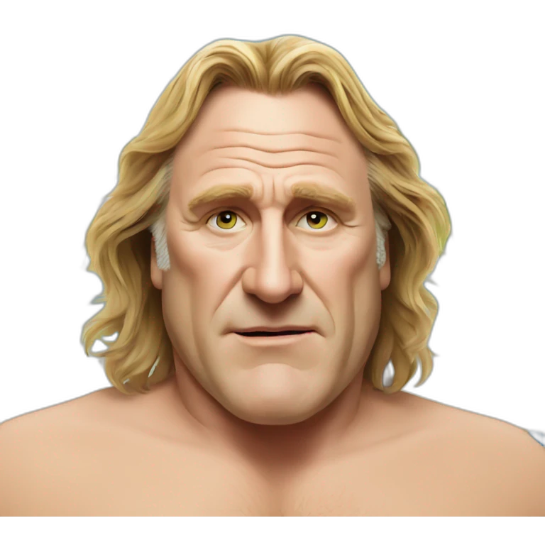 Depardieu at the beach emoji
