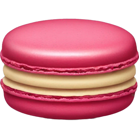 a raspberry macaron emoji