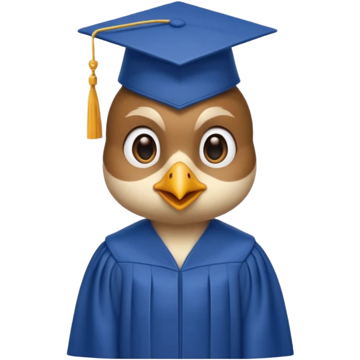 Bird graduate college  emoji