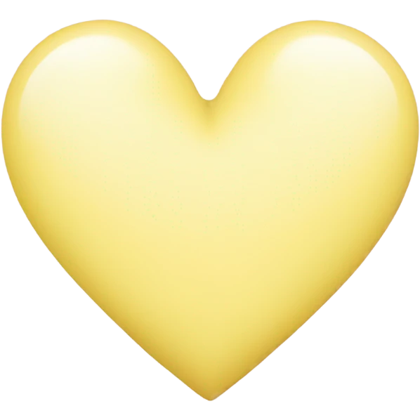 pastel yellow heart emoji