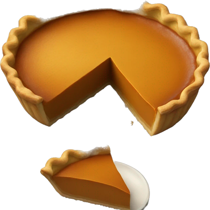 Pumpkin pie emoji