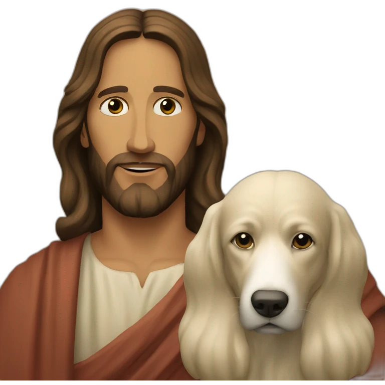 jesus and his pet emoji