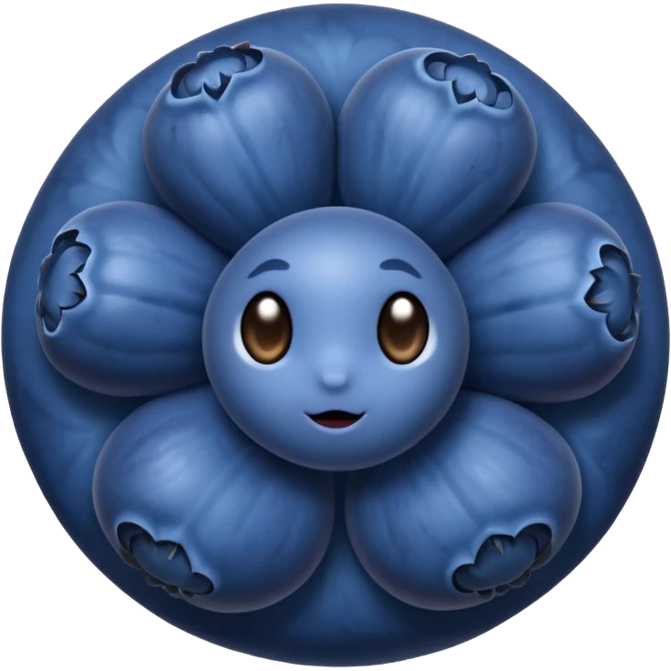 blueberry fruit emoji
