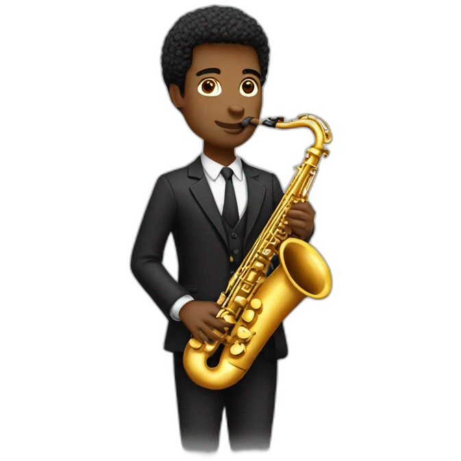 Saxophoniste black emoji