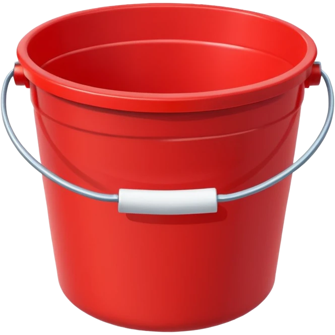 red bucket emoji
