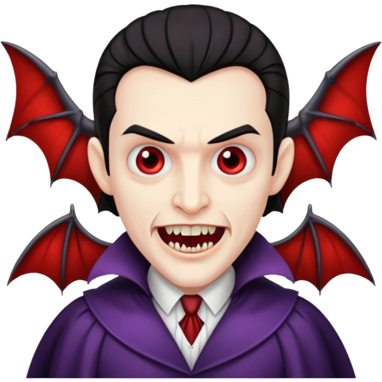 Dracula with bat wings emoji