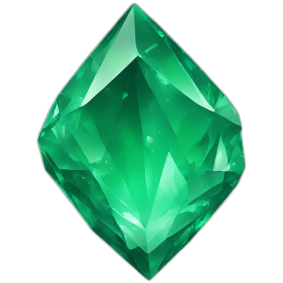 Green crystal emoji