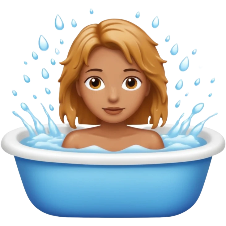 Woman bathing emoji