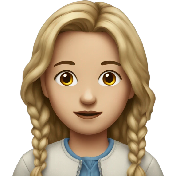 realistic portrait of girl emoji