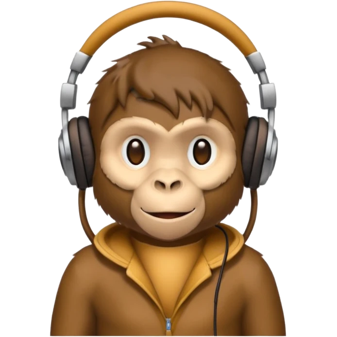 monkey with headphones emoji