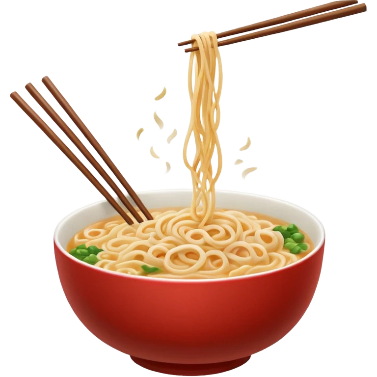single bowl of noodles for one person eating emoji