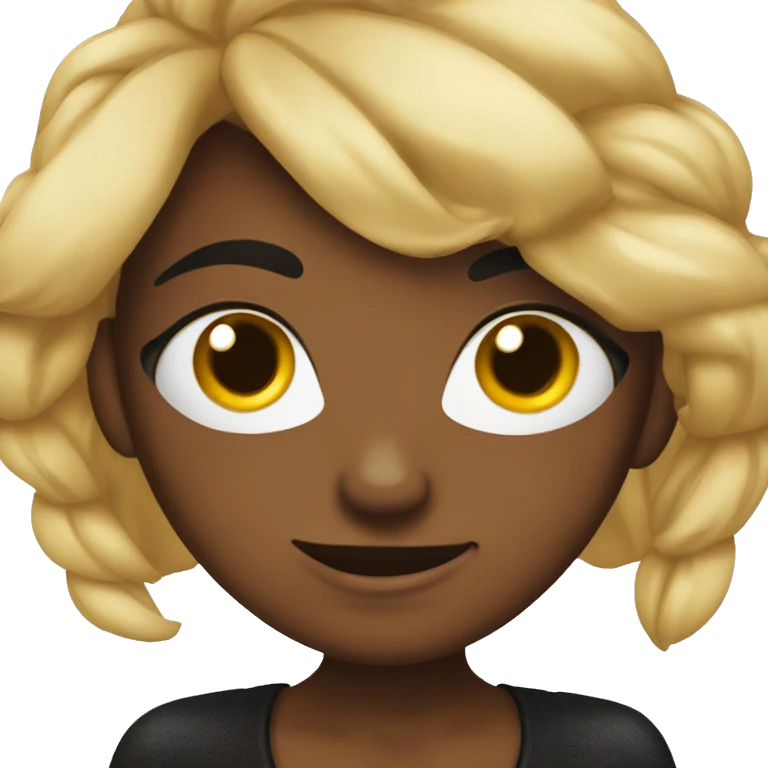 Araña negra chica como un emoji emoji