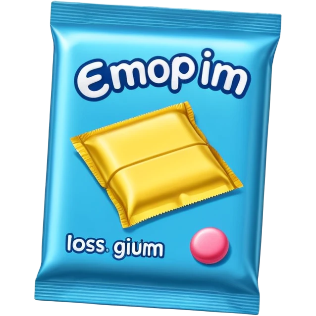 chewing gum packet emoji
