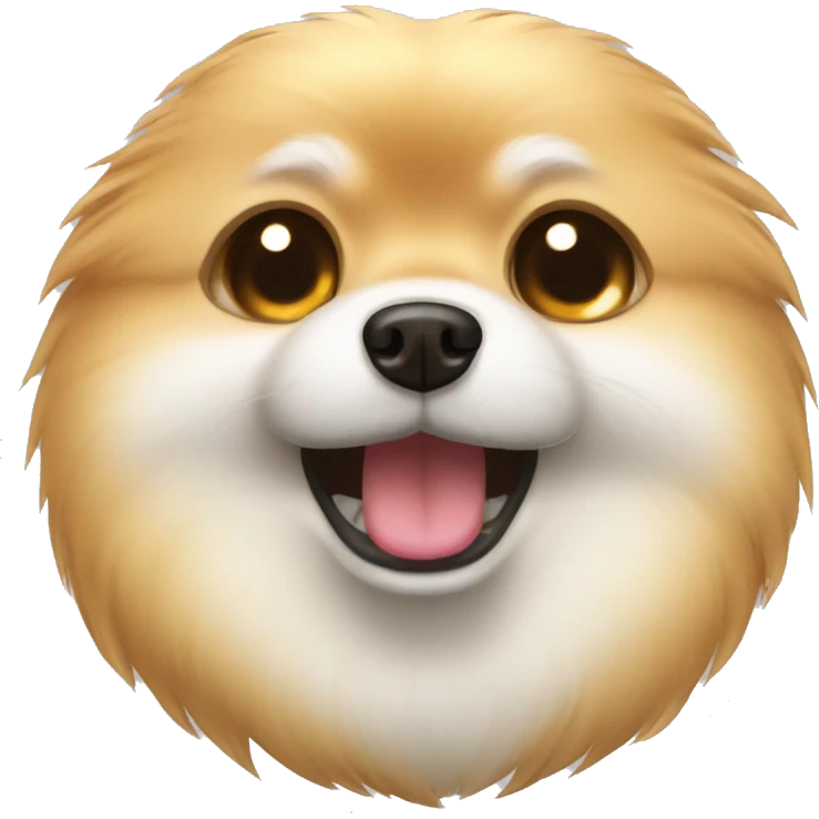 Pomeranian crying a lot emoji