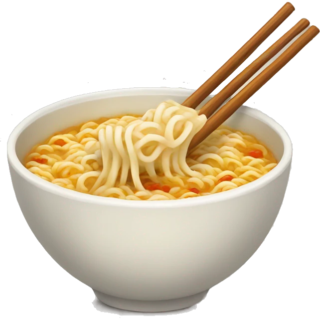 bowl with ramen  emoji