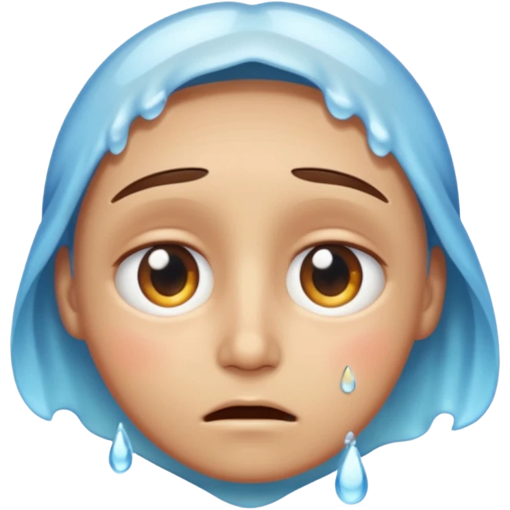 tearing up emoji