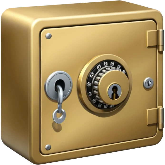 Locked bank vault emoji