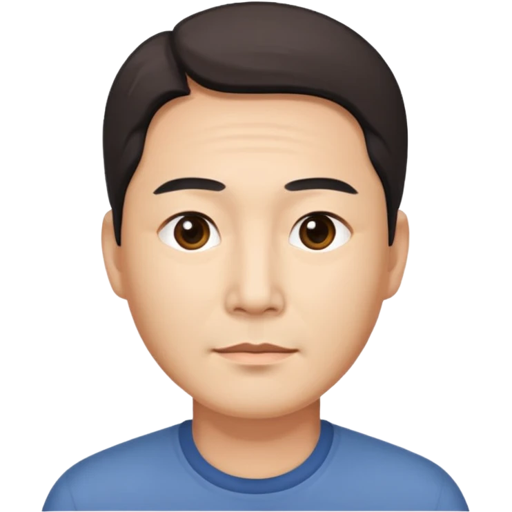 한국 40대 남성,  emoji
