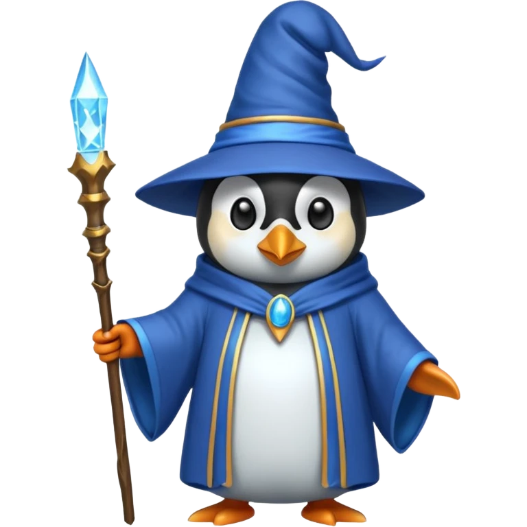 Penguin Wizard emoji