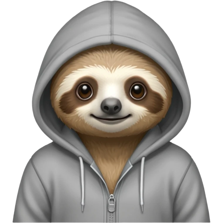 Perezoso whit hoodie emoji