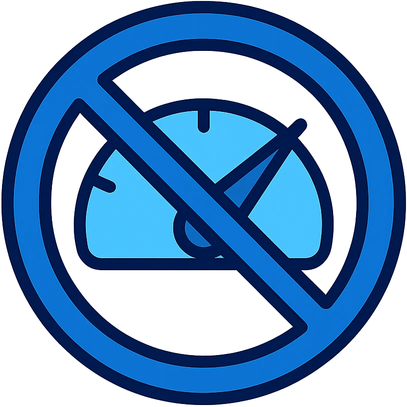 Zero Throttling icon, modern, shades of blue emoji