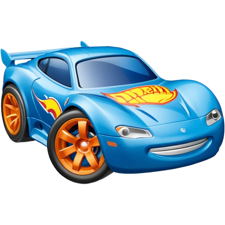 Машинка HotWheels белого цвета, в голубой классической упаковке HotWheels. emoji