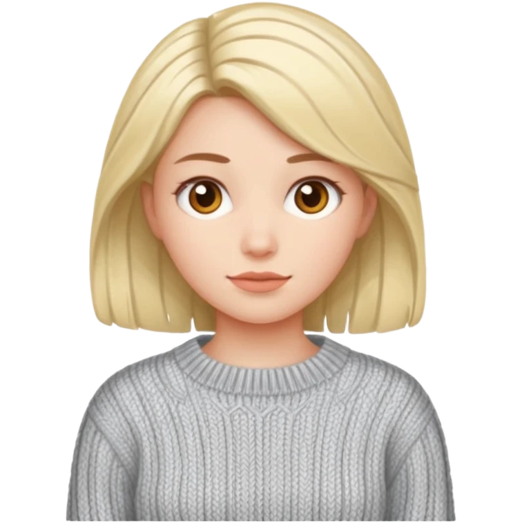 Girl wearing sweater  emoji