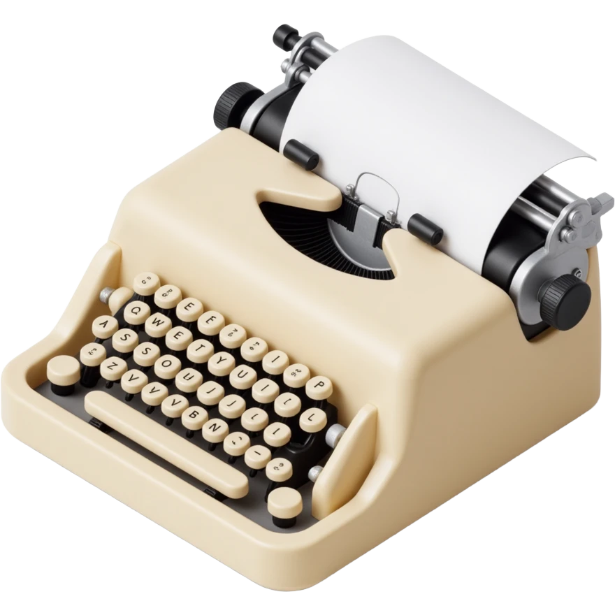 ivory typewriter emoji