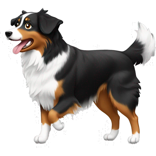 Anvil with Jumping Australian shepherd  emoji