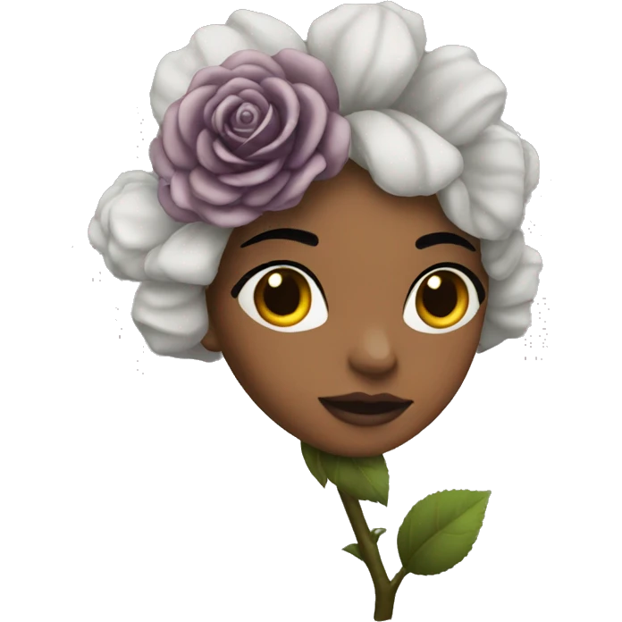 Rosa negra emoji