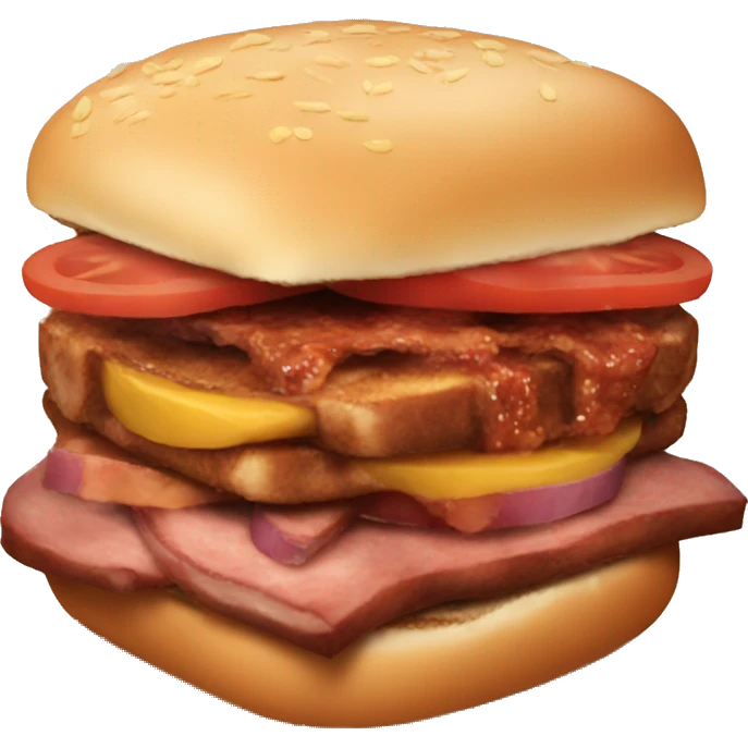bbq sandwich  emoji