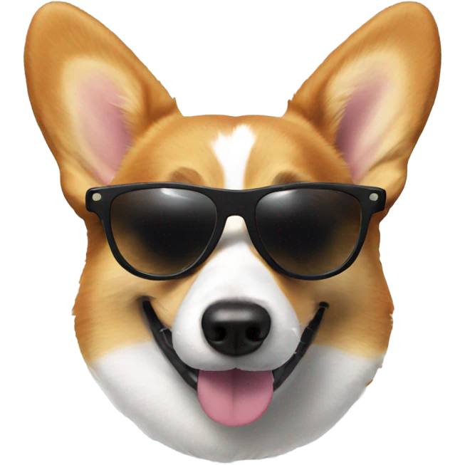 Corgi with sunglasses  emoji