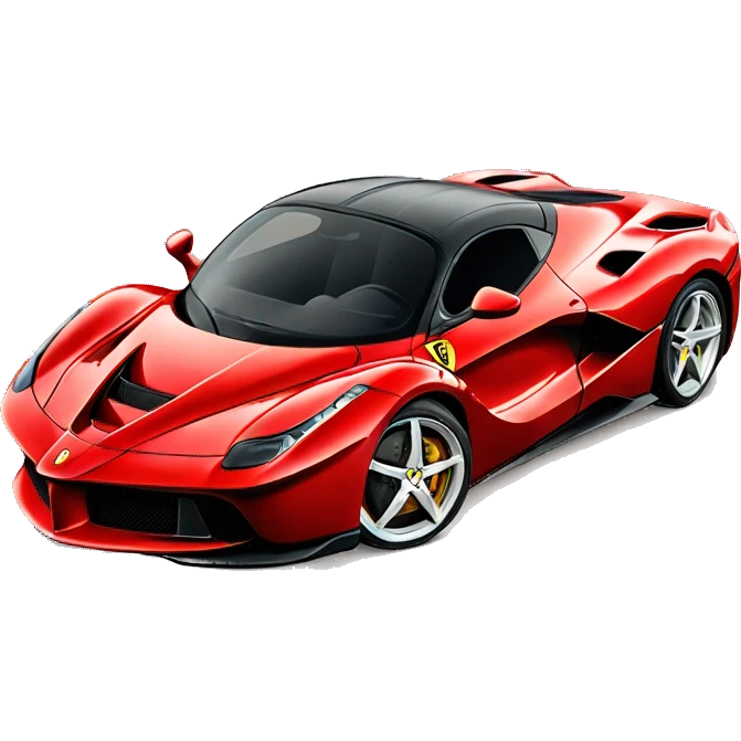 A sports car like the La Ferrari emoji