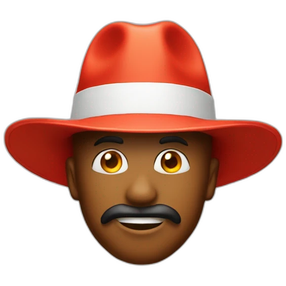 Piment  avec un chapeau emoji