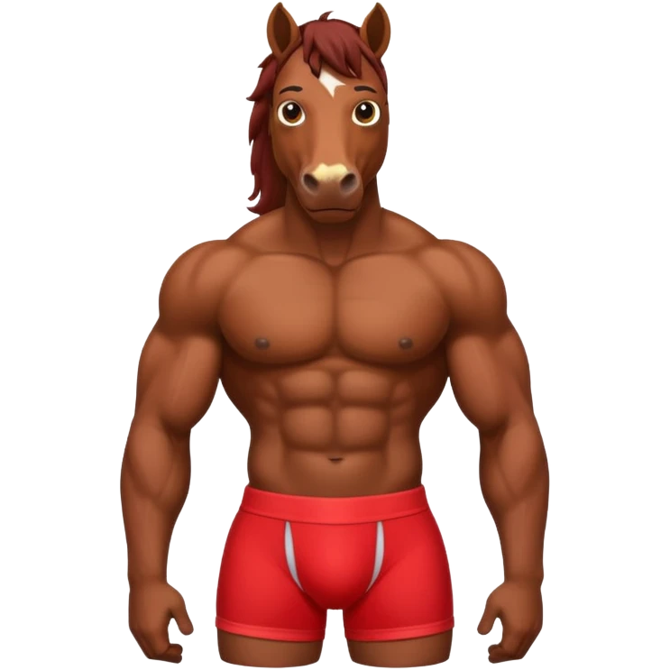 🐴 horse with underwear  emoji