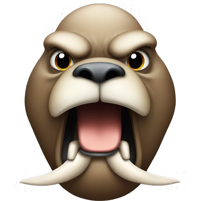 Angry walrus  emoji
