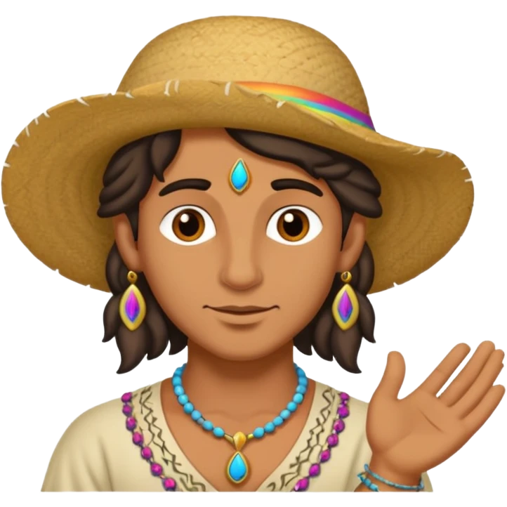 Gay gypsy asking for love emoji